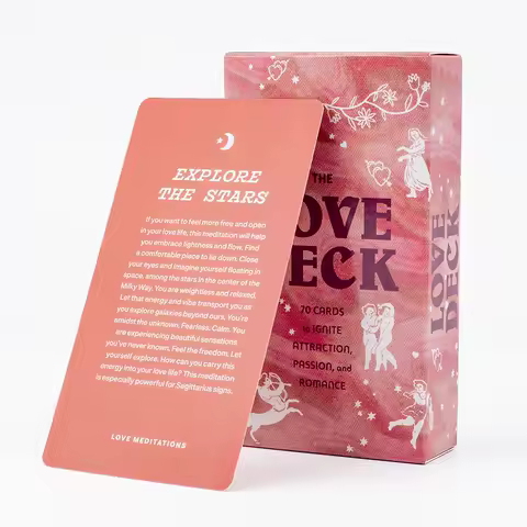 The Love Deck Cards 70Pcs Tarot Cards English Visions Divination Edition Deck For Parties Precognition Board Playing Games