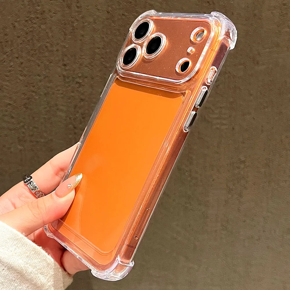 Luxury Shockproof Phone Case For iPhone 17 16 15 14 13 12 11 Pro X XR XS Max 7 8 Plus Air Silicon Bumper Transparent Hard Cover - náhled 3