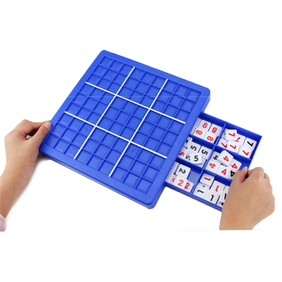 Children Sudoku Chess Friendly Plastic with Drawer 24*24*5cm 81Pcs/Set Table Puzzle Game Kids Toy Interesting Gift