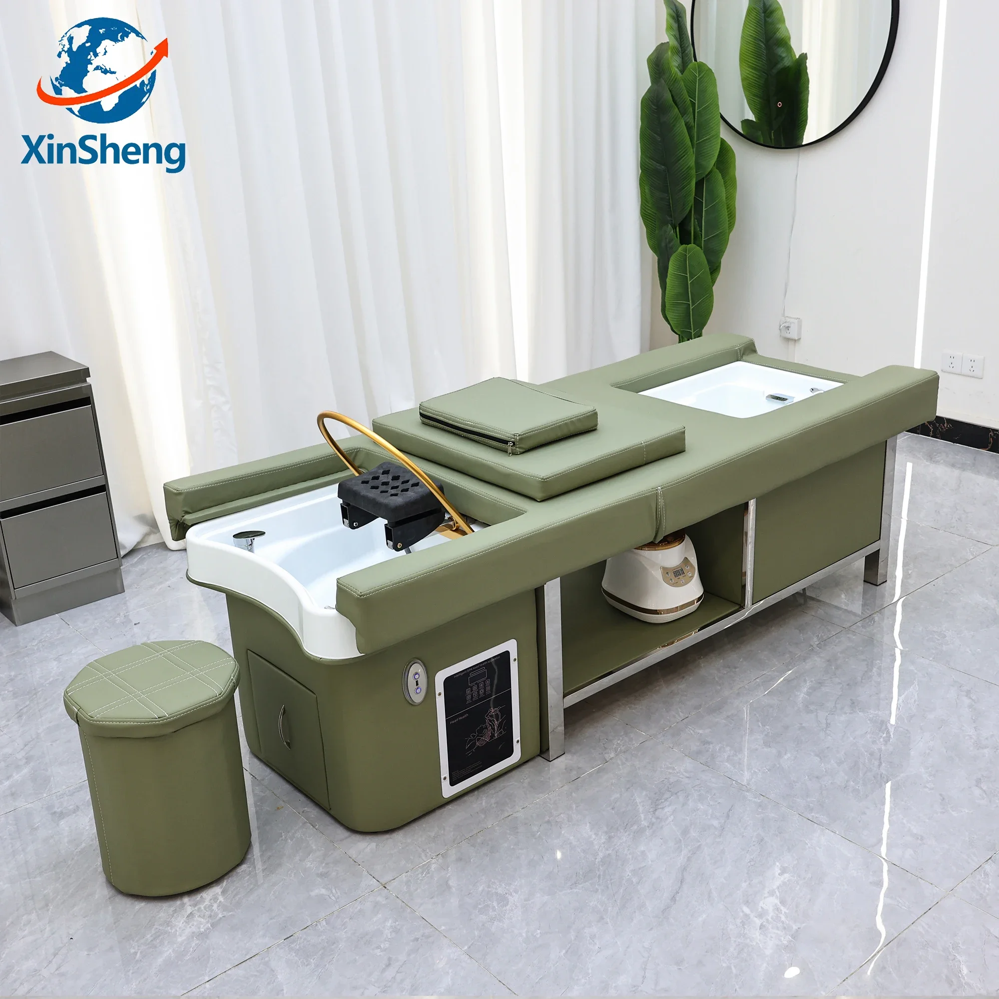 

XinSheng Hair Wash & Head SPA Fumigation Shampoo Bed Beauty Salon Massage Table Massage Beds Barber Shop Commercial Furniture