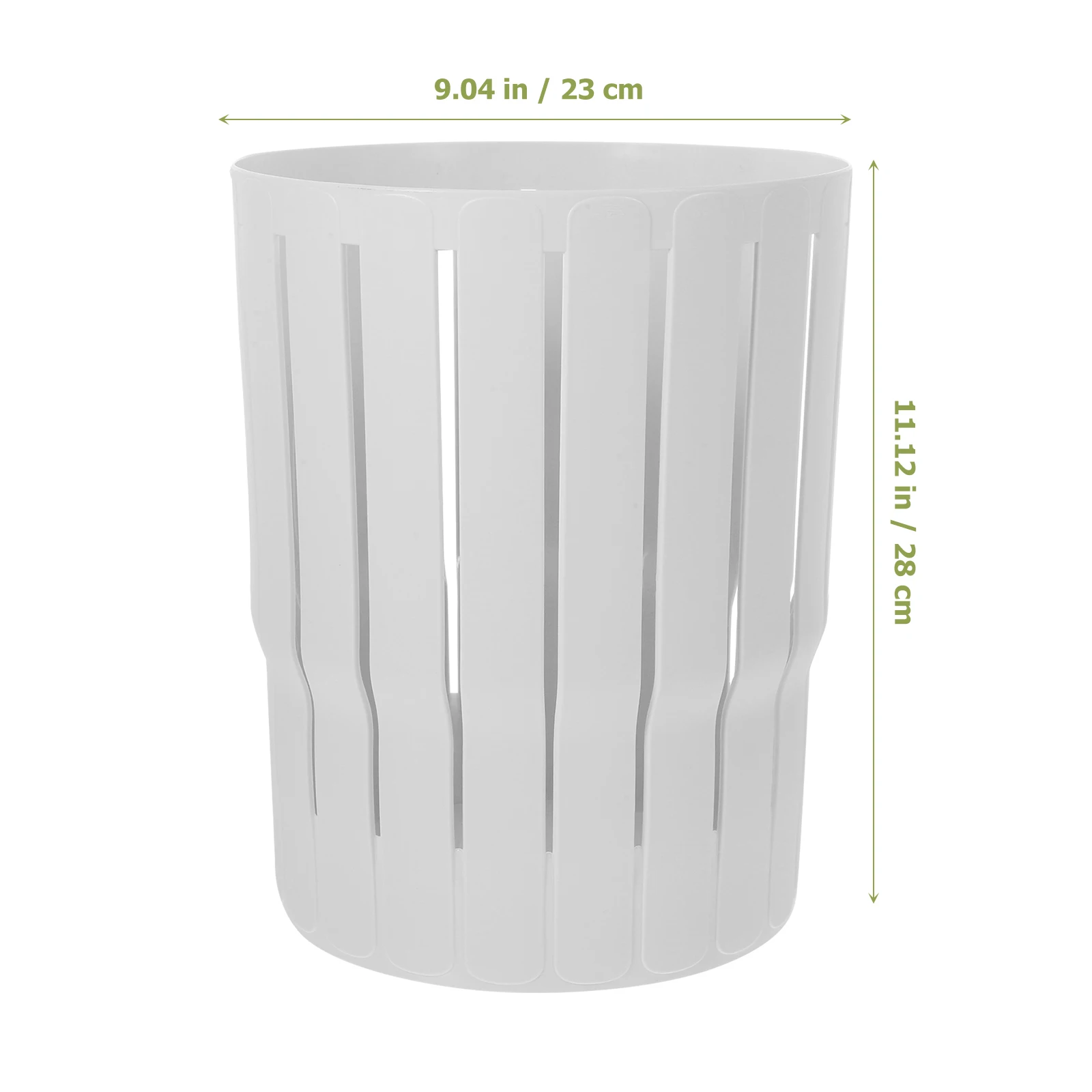 

Portable Open Trash Can Office Small Cans Garbage Pp Narrow Elegant Waste Basket
