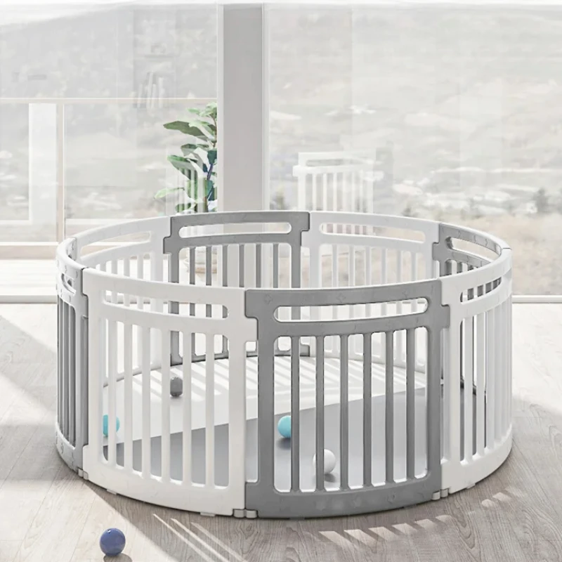 EG307: Baby Safety Playpen, Round Crawling Mat, Home Fence | Circular Toddler Zone, Secure Indoor Mat, Safe Play Fence