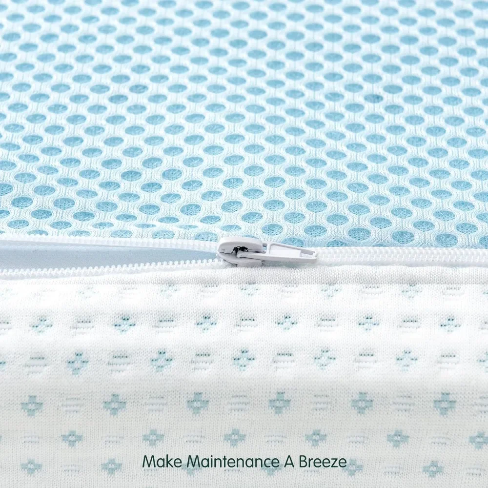 Memory Foam Mattress Topper Queen, 4 Inch Gel Foam Bed Topper with Rayon from Bamboo Cover, Ventilated Mattress Pad for Pressur image 5