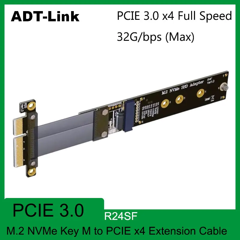 ADT M.2 NVMe SSD Extension Cable Solid Drive Riser Card M2 to PCI-Express 3.0 X4 PCIE Ssd m2 ddr4 32gb thunderbolt 2 gpu support