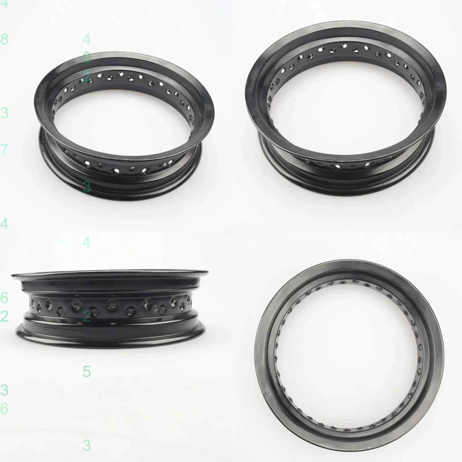 Motorcycle Aluminum Alloy Wheel Rims 36 Spokes Holes 3.50x14 Inch for Motor ATV Dirt Bike
