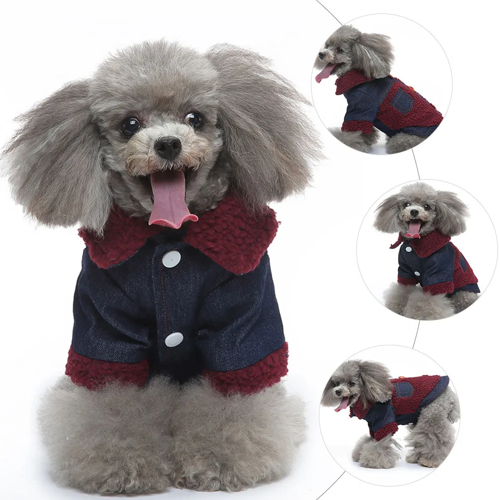 

Pet Cotton Coat For Dogs Winter Warm Keeping Wear-Resistant Windproof Stylish Puppy Clothing Dog Apparel Outdoor Activity