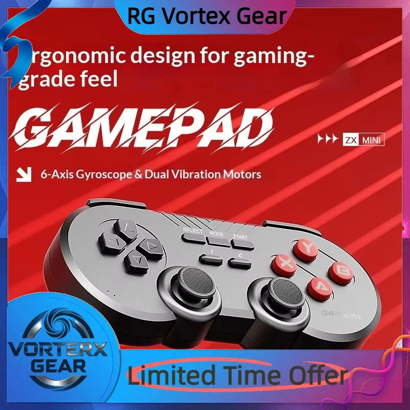 Vortex Gear GAMEMT 080S Gaming Controller Multi Platform Esports Grade Controller Switch 2.4G Vibration Wireless Controller
