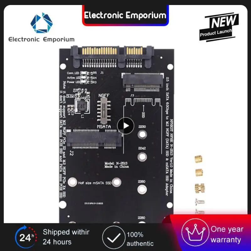 Adaptador de Msata para Sata para PC, placa adaptadora, 60 Gbps, M.2 NGFF e Msata SSD, 2.5"