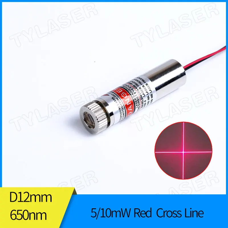 

Focusable laser locator D12X40mm 650nm 5mW 10mW 150mW Red Line Laser diode Module Head Measuring Tool Industrial Class IIIA