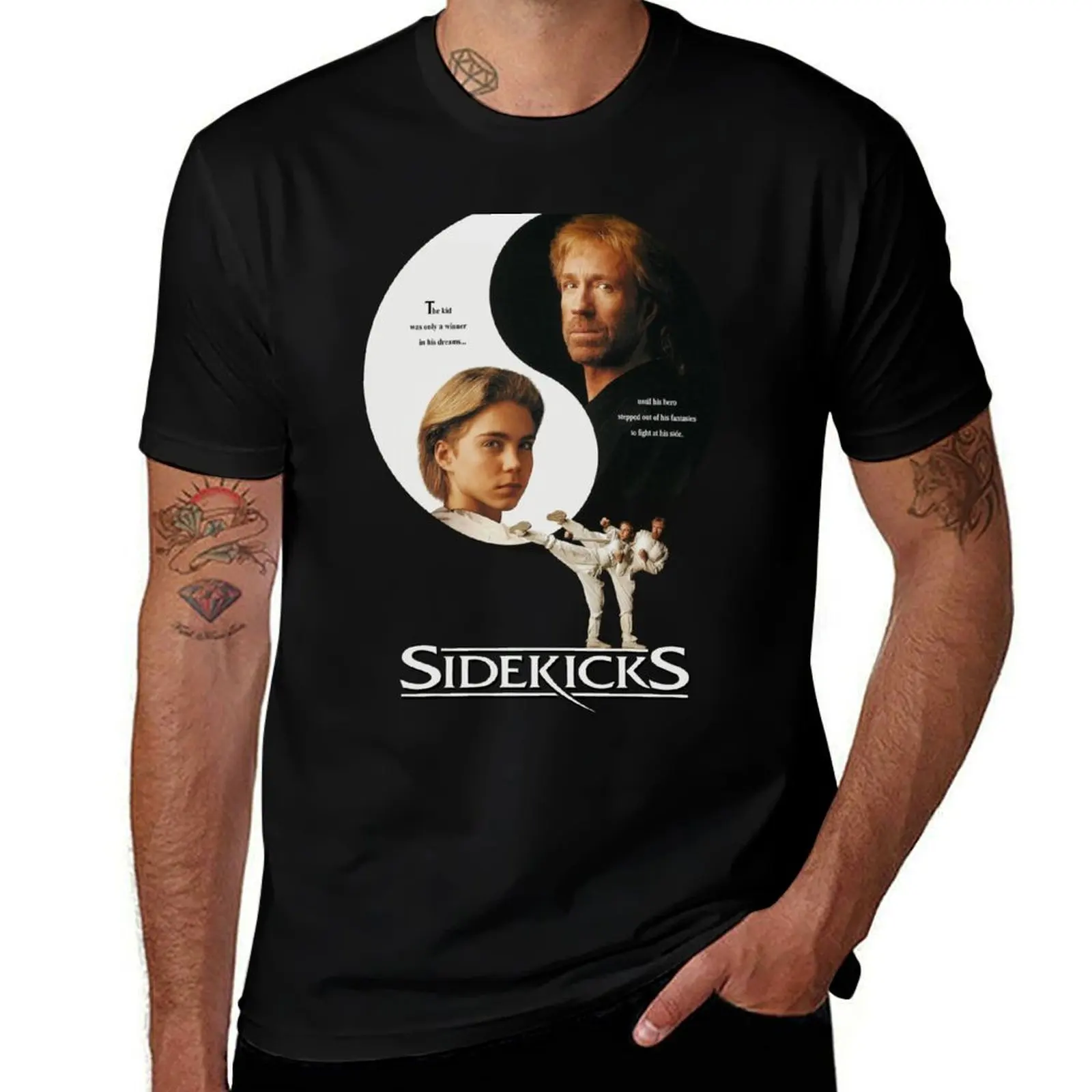 Sidekicks: Movie Poster w/ Chuck Norris & Jonathan Brandis (Alternative Cover) T-Shirt Festival Short Sleeve T-Shirt