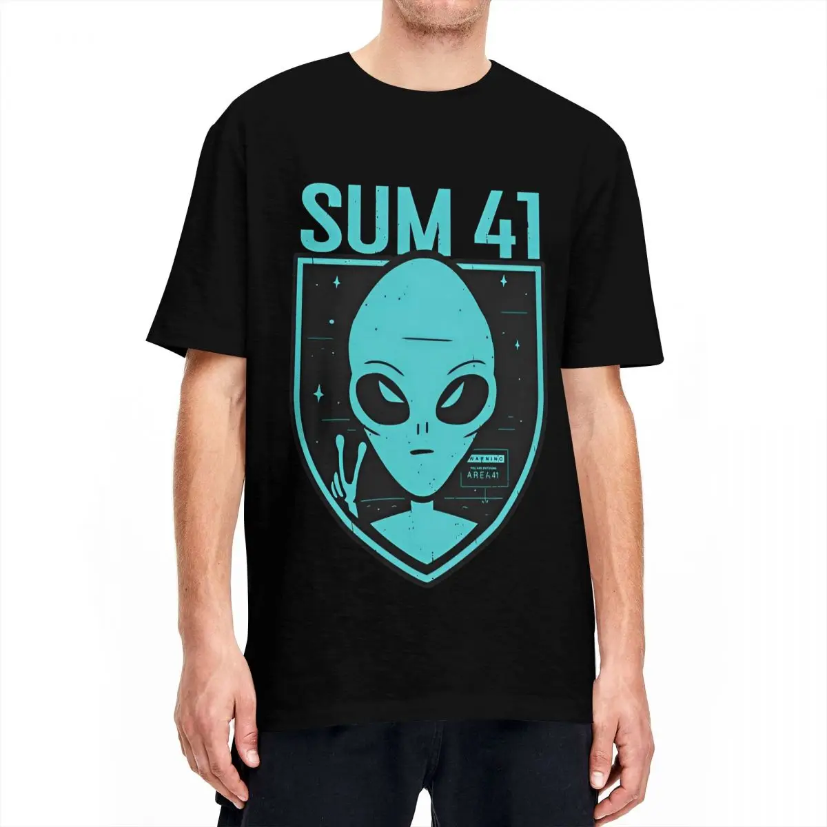 

Haikyuu T Shirt Sum 41 Band 100 Cotton T-Shirts Novelty Tee Shirt for Male Summer Aesthetic Printed Short Sleeve Top Tees