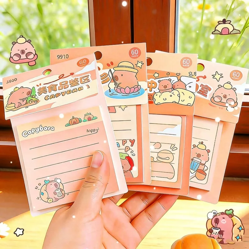 24pcs-lot-kawaii-capybara-memo-pad-sticky-notes-cute-stationery-label-notepad-planner-sticker-post-school-supplies