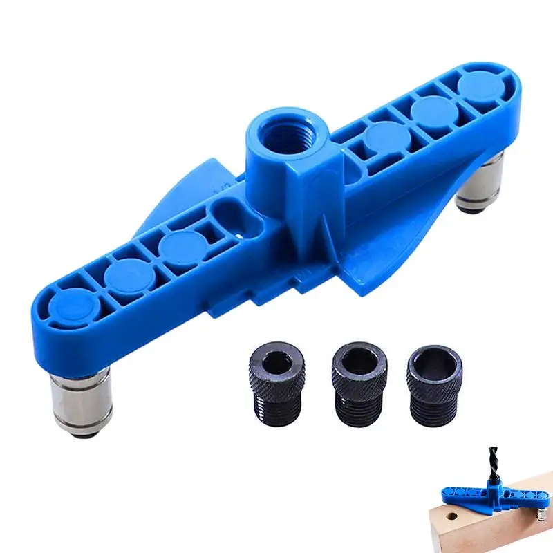 

Перфоратор для отверстий, регулируемый Многоцелевой Набор для зажима дюбелей, синий портативный инструмент для деревообработки