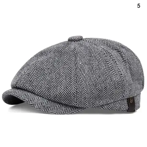 Män Casual Peaky Blinders hatt Vår Höst Retro Basker Hattar Vilda Casual Hattar Unisex Wild Octagonal Cap girl Newsboy Engelsk hatt 6 best sales Liljflygplan - №5