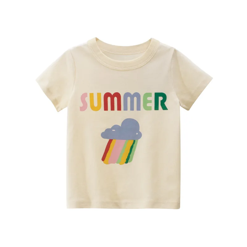 

Children's Clothing 2025 Summer New Products Girls' Short-sleeved T-shirts Wholesale Baby Clothes
