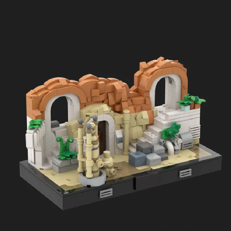 ชุดตัวต่อ 885 ชิ้น รุ่น Star Battle Desert Farmhouse MOC แบบประกอบเองได้ ของเล่นเด็ก ดีไซน์เรียบง่าย ของขวัญสำหรับเทศกาล