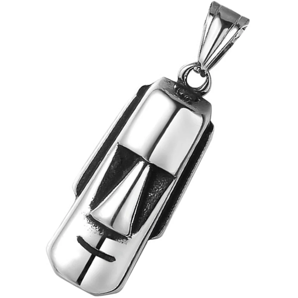 

Easter Island Head Pendant Necklace Pendant Bracelet Charm Stainless Steel Necklace Pendant Easter Island head charm