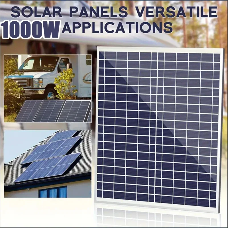 1000W Solar Panel with Durable Aluminum Frame - High Efficiency for Residential, Commercial ，Off-Grid Applications