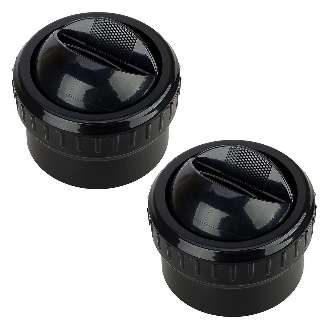 2pcs 61mm Round A/C Air Conditioning Outlet Vent For Marine Boat Yacht Bus Car Truck RV Black