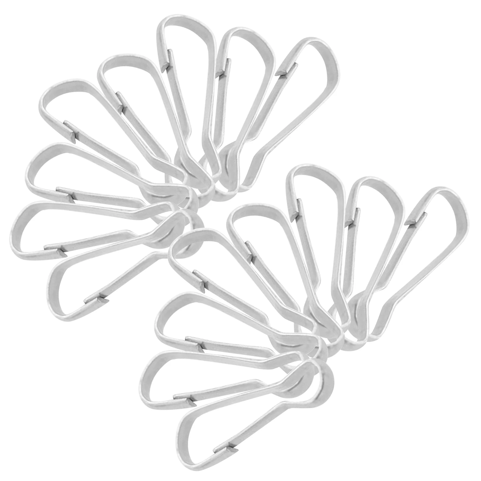

30pcs Stainless Steel Pigtail Buckle Snap Hook For Keychain Lanyard Clip Hanging Accessories Mini Carabiner Craft Diy Jewelry