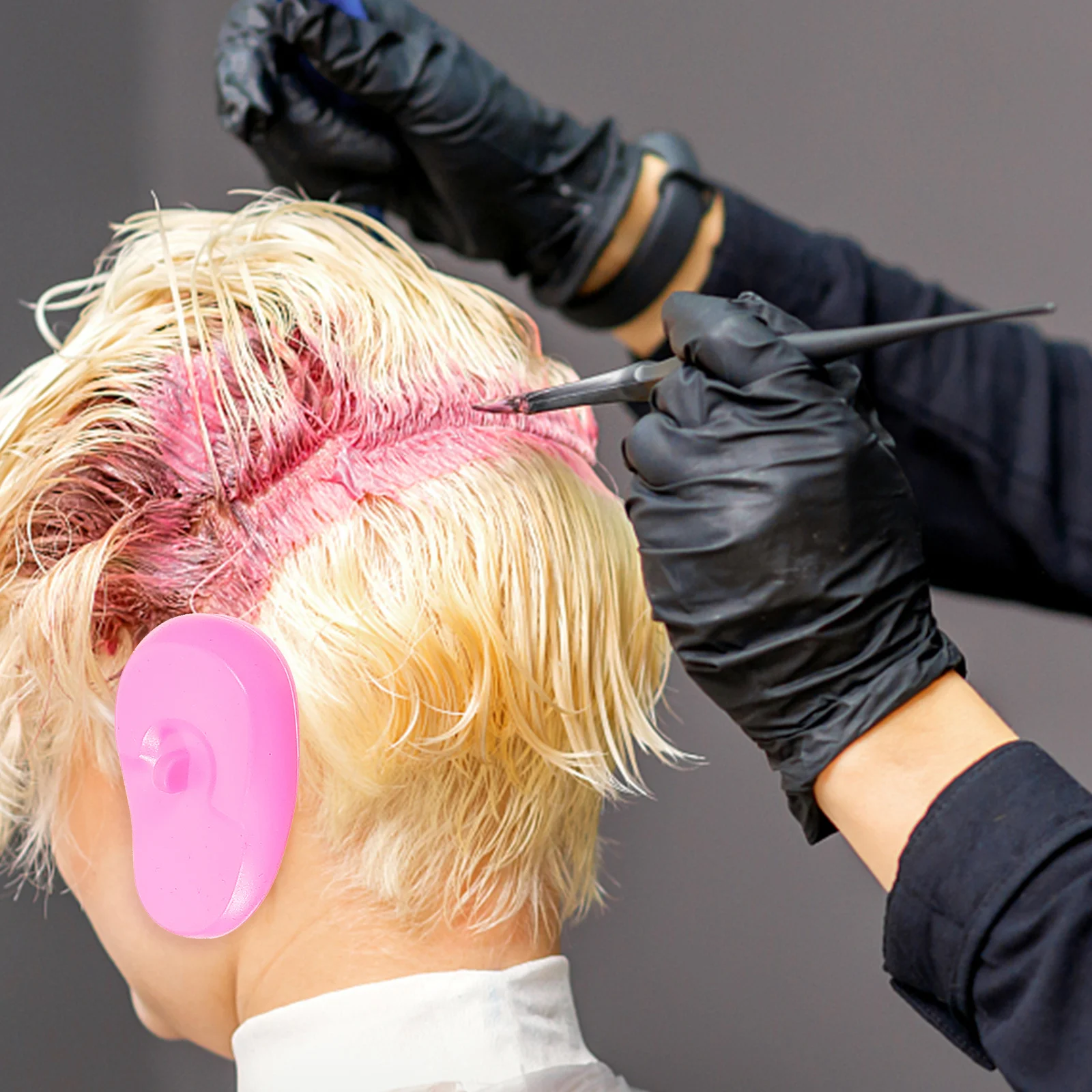 

4Pcs Hair Dye Silicone Ear Covers Reusable Waterproof Protection for Shower Coloring Styling Salon Use Ear Cover for Dyeing