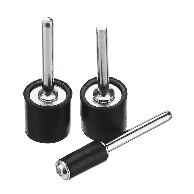 12 Uds. Tambor de lijado de vástago de 1/8 pulgadas 12,7mm 6,3mm mandril de goma Mini taladro accesorios de herramientas rotativas Dremel