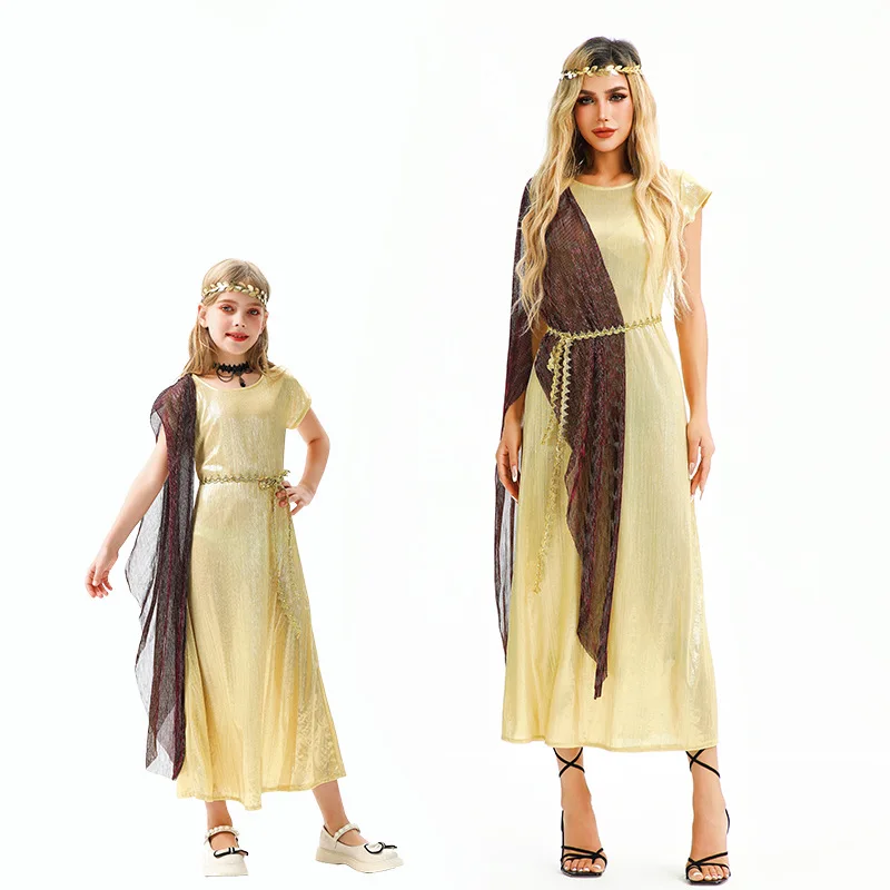 

Adult Halloween Costume Ancient Greek And Roman Mythology Cosplay Dress Egyptian Goddess Stage Performance Dress