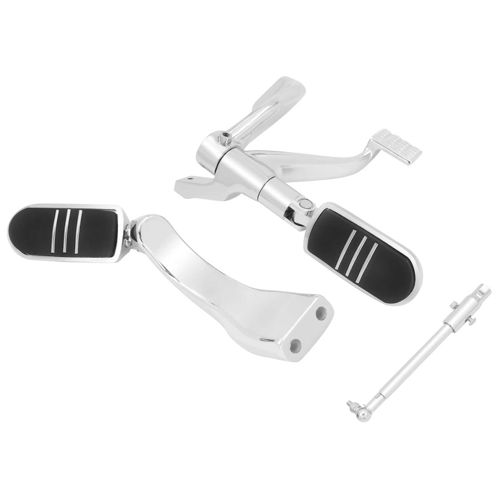 Motorcycle Chrome Mid Control Kit Pedal Brake Levers Set For Harley Sportster XL 1200 Iron 883 48 72 Roadster 2014-2023