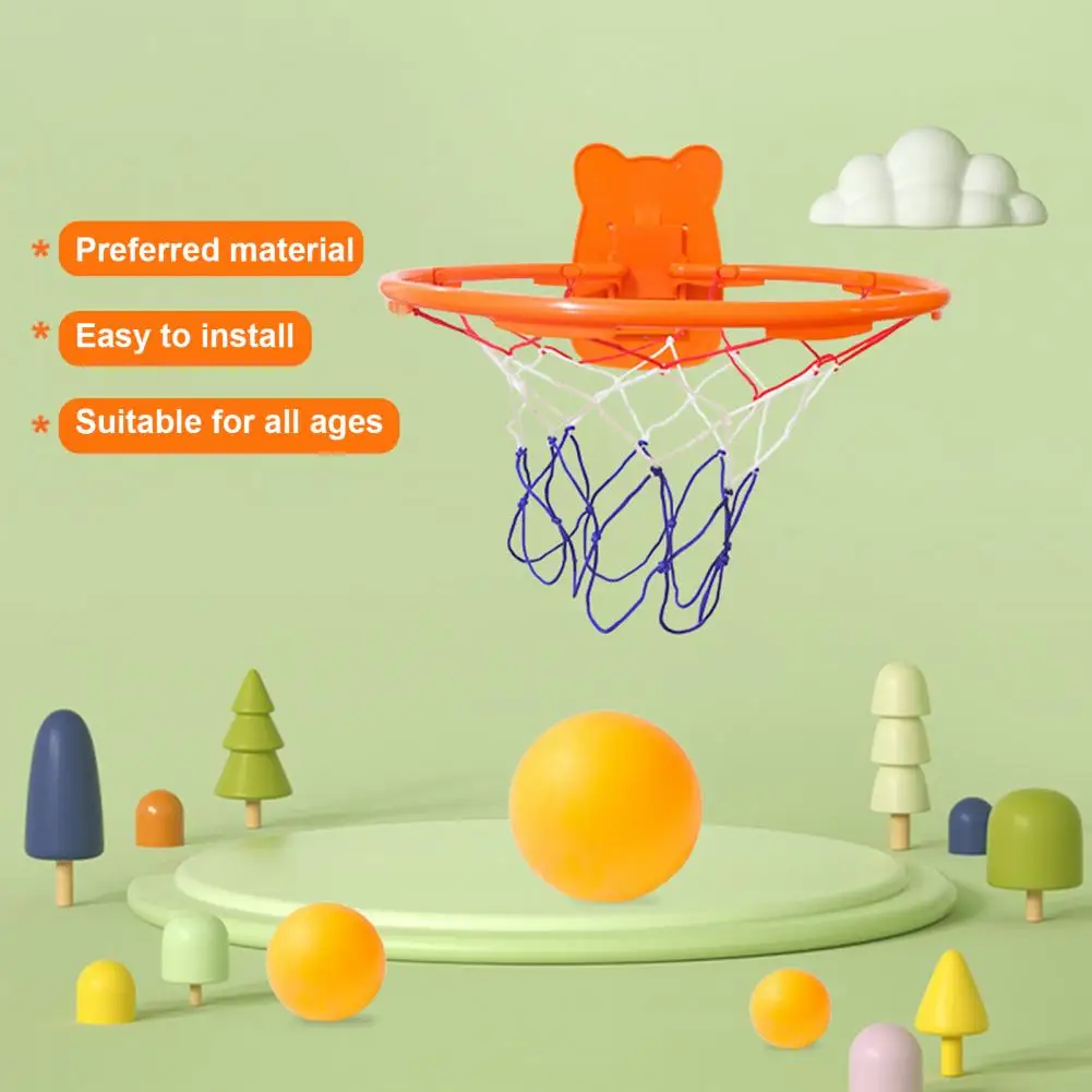 Indoor Mini Silent Basketball Hoop Plastic Basketball Home Sports Basketball Hoops Children Basketballs Dribbling Training Tool