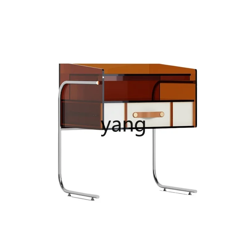 L'm'm Acrylic Bedroom Bedside Table Creative Living Room Side Table Modern Simple Storage Locker