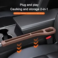 Organizer Interior Decoration 2pcs Pair Universal Car Seat Gap Plug Strip Side Seam Car Gap Filler Leak Proof Seat Gap Storage