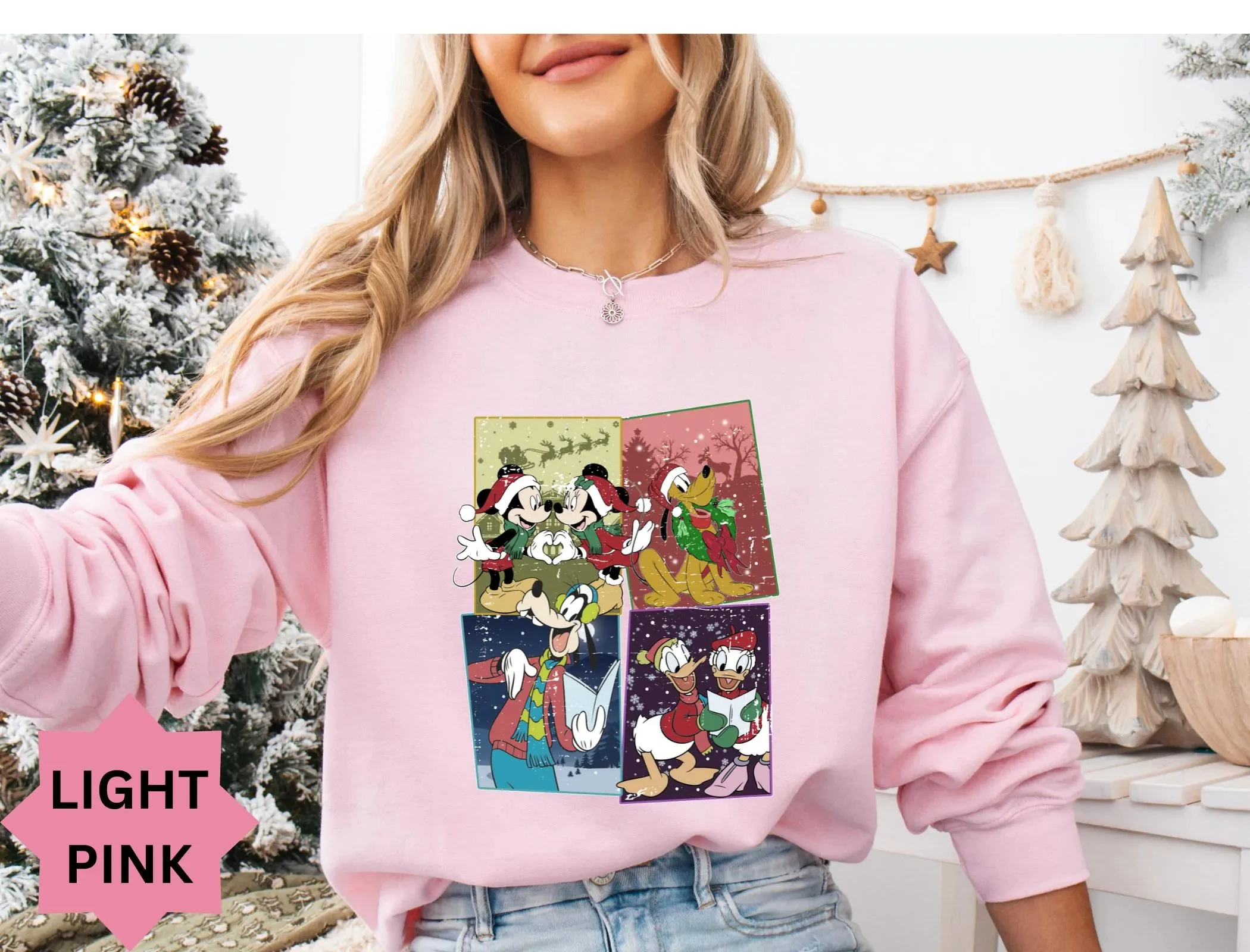 عيد ميلاد سعيد ميكي والأصدقاء البلوز بولارويد ميكي والأصدقاء عيد الميلاد هوديي ديزني عيد الميلاد هوديي 2026