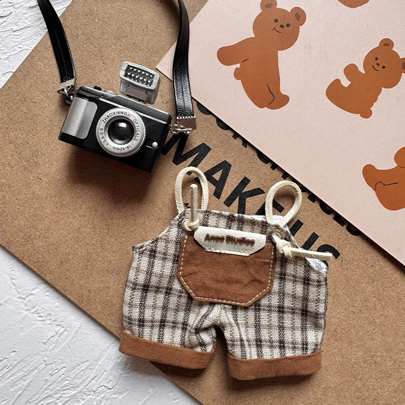 Para labubu v1/v2/v3 boneca de vinil duas primavera selvagem verão maré jogar cor combinando macacão conjunto bonecas acessórios panos