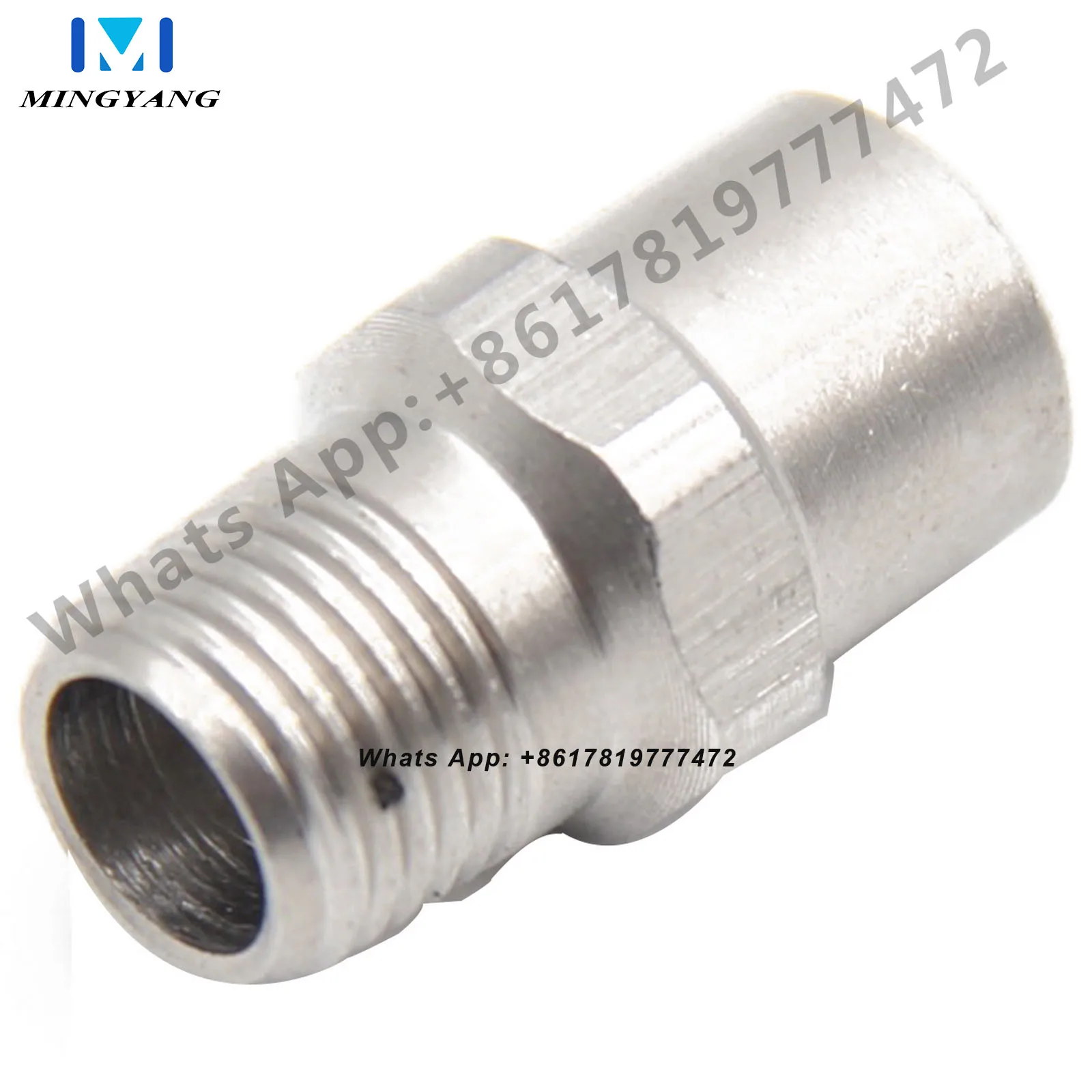 Water Column Flushing Nozzle 3/8’’ Straight Line Jet Nozzle Stainless Steel High-Pressure 0 Degree Car Washing