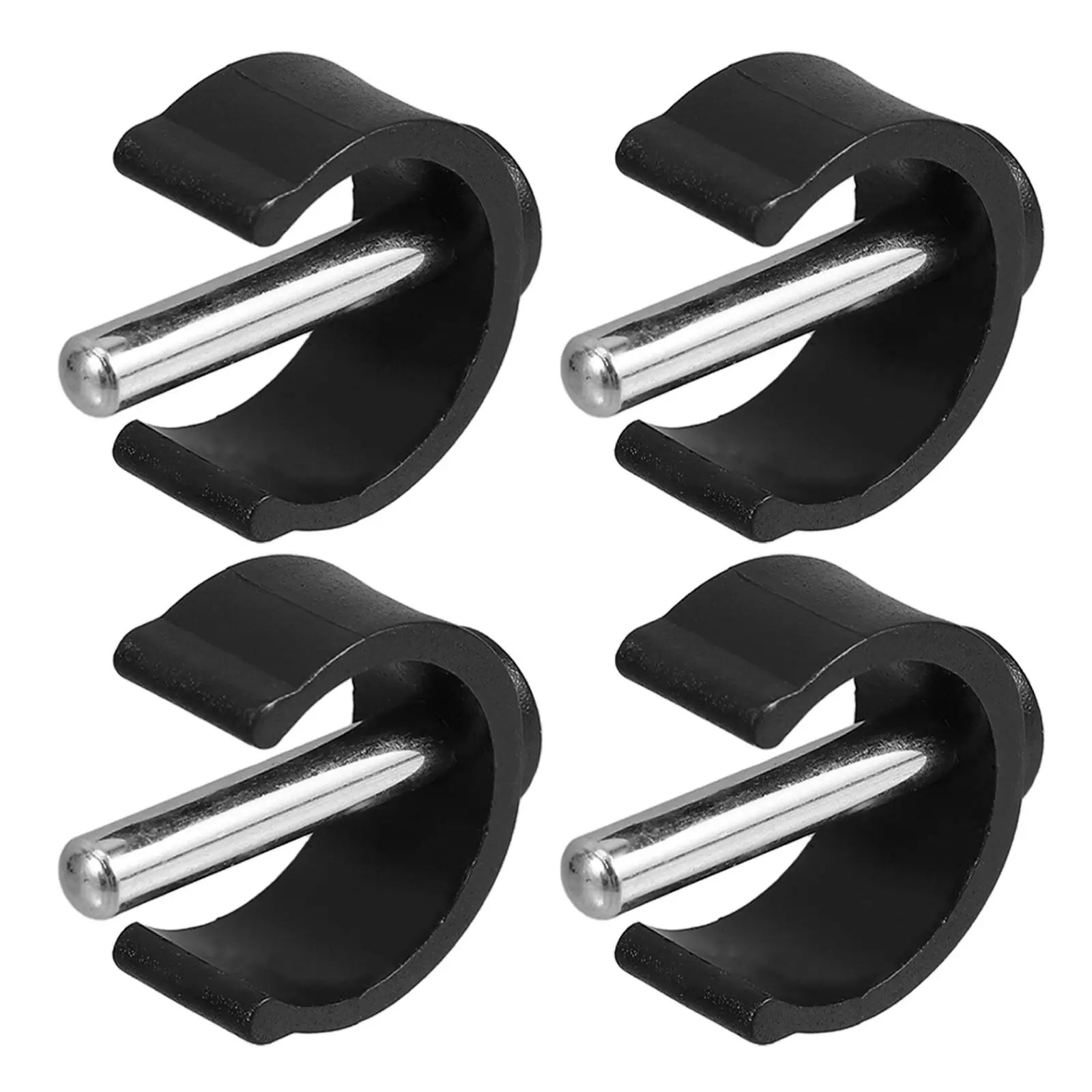 

4pcs 25mm Latch Clamps for Toilet Chair Cane Accessories Height Adjustable NonSlip Rubber Tips Walking Sticks Replacement Health