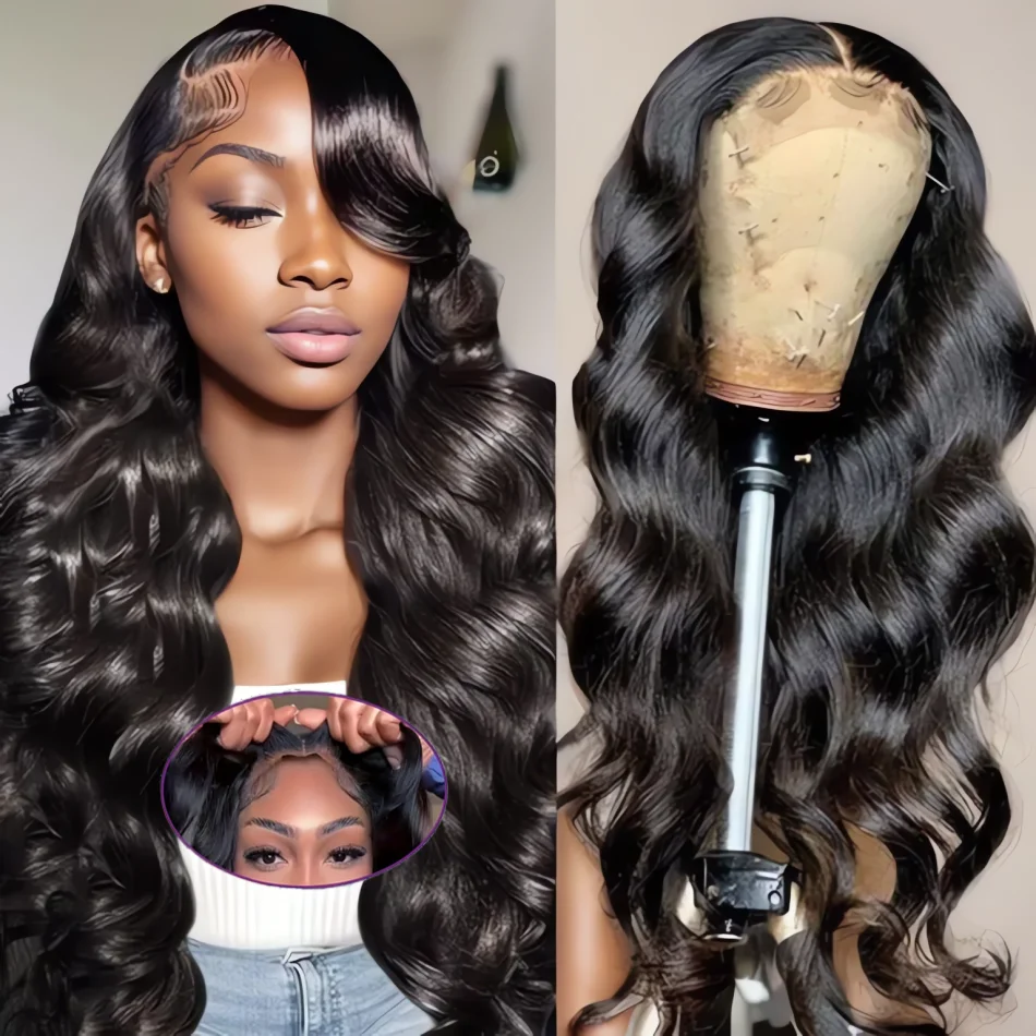 

30 40 inch hd lace front human hair wig 5x5 hd Body Wave Pre Plucked 100% Natural Frontal Closure Wigs Glueless For Women Choice