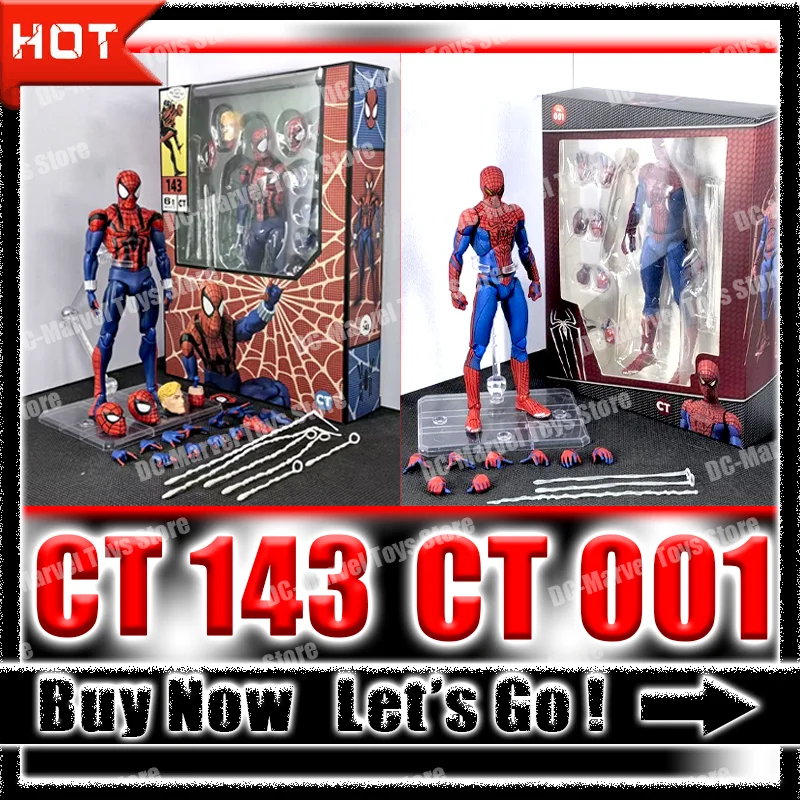 Ct Toys Spiderman Mafex 001 Peter Parker Andrew Garfield Mafex 143 Ben Reilly Comic Ver Anime Action Figure Custom Toys