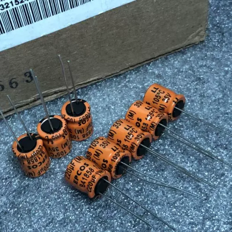 10 Uds. EPCOS importado Siemens 35v 220UF LL 105 ℃   Condensador estable resistente a altas temperaturas