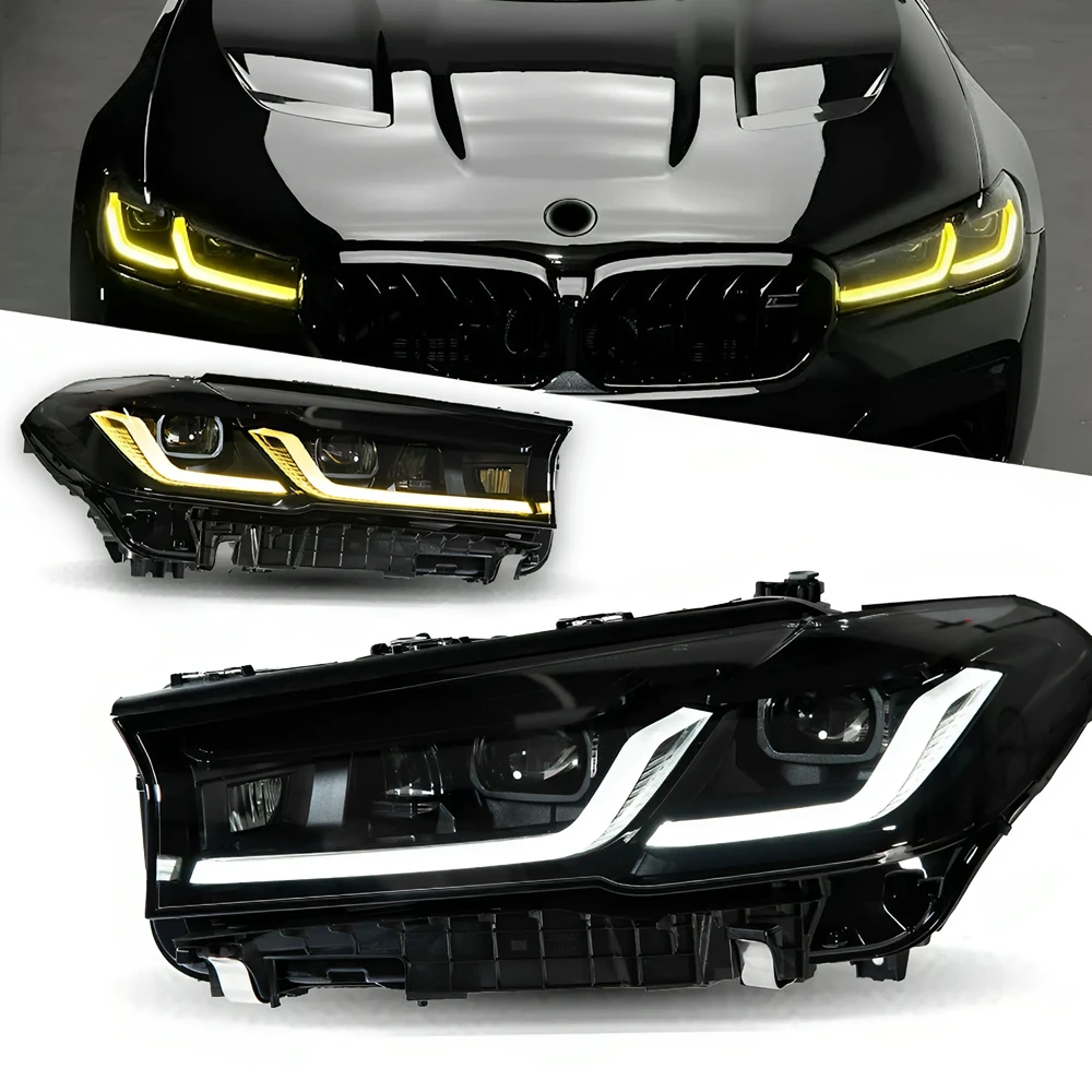 

Suitable for Car Styling Head Lamp for 5 Series G30 G38 Headlights 2018-2022 Headlight LED DRL Signal Projector Lens Automotive