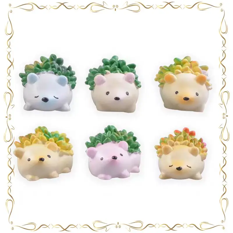 

Gashapon Woodland Hedgehogs Modeling Kawaii Q-version Desktop Ornament Action Figure Model Toys