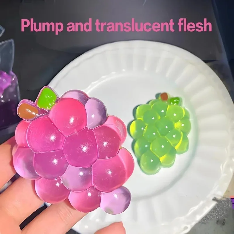 Grape Squishies Fidget, Squeeze Toys Soft Slow Rising Squeeze, Ideal for Birthday Gifts, Christmas Stocking Stuffers