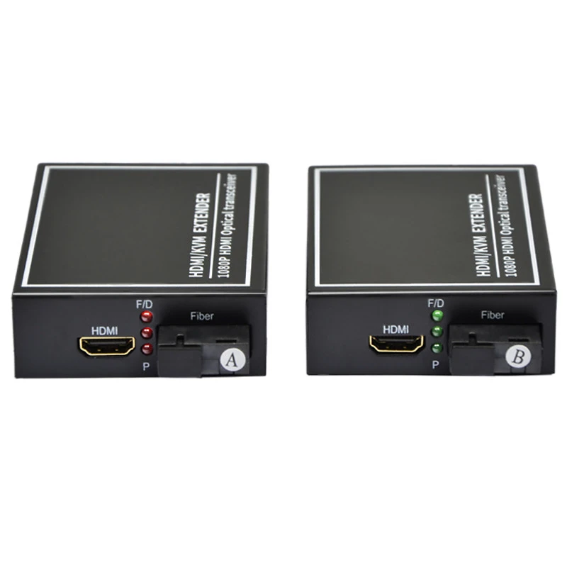 

1Pair HDMI + USB Optical Extender Transceiver HD Audio and Video Optical Fiber Translate With KVM Keyboard Mouse Transmit 20km