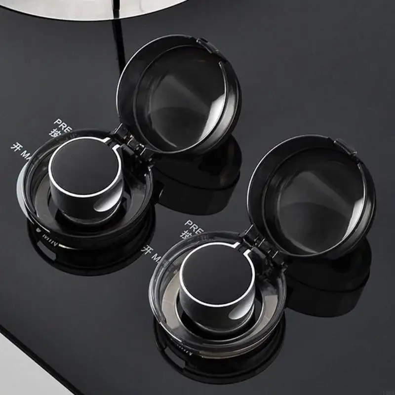 واقيات مقبض الفرن الآمنة للأطفال، متوافقة عالميًا، نسيج بلاستيكي شفاف #2