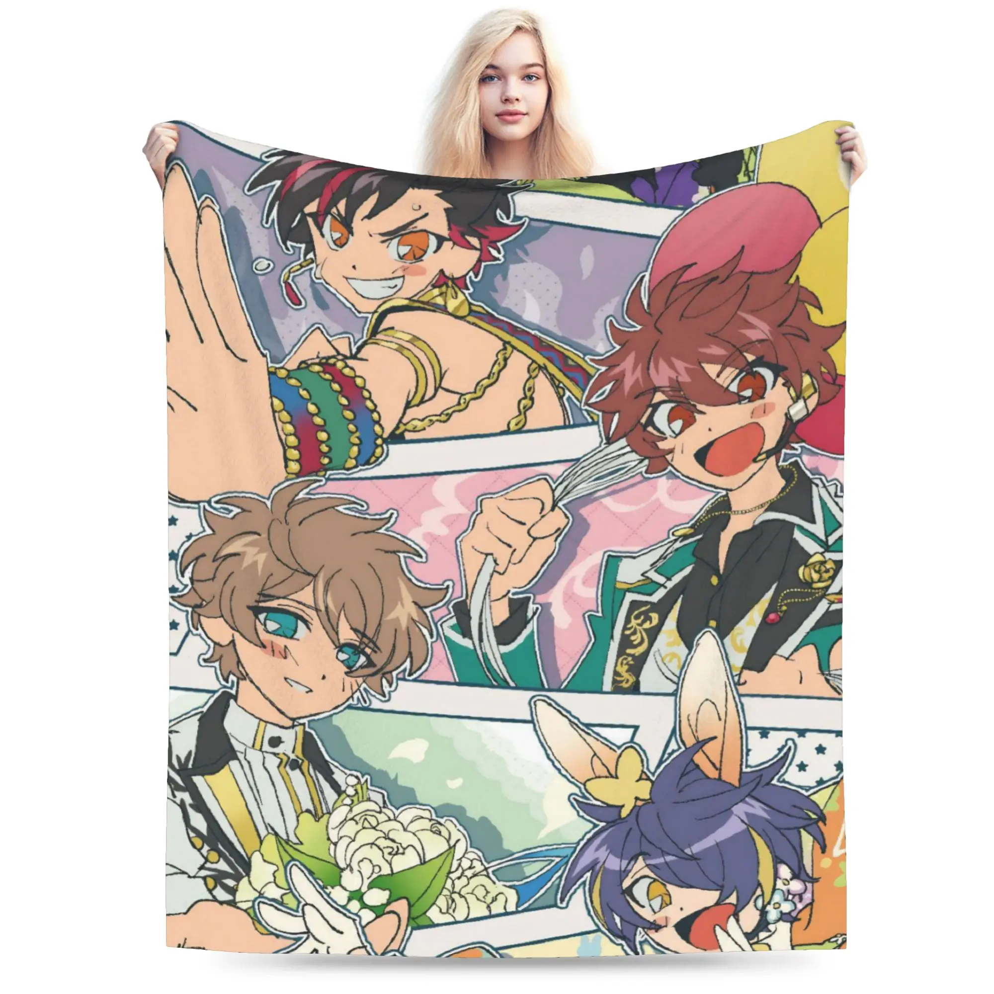Super Soft E-Ensemble-Stars Throw Blanket Premium Flannel Fleece Lightweight  Bed Blanket Cozy Plush Blankets All Season Use