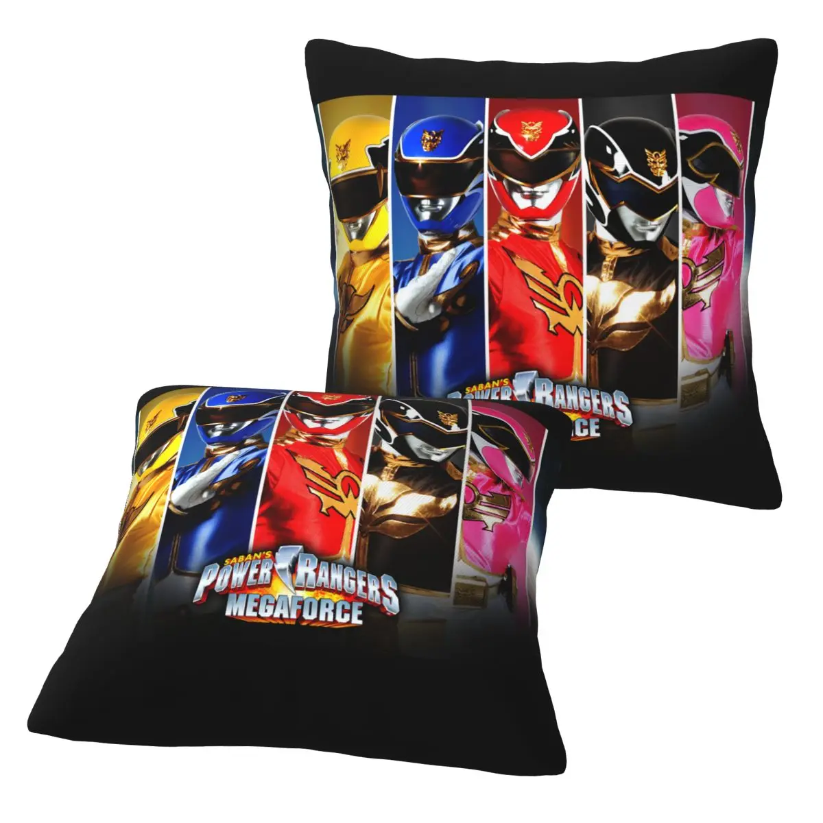 Mighty Morphin Power Ranger 2 pcs Square Pillowcase Pillow Cover Cushion Decor Comfort Throw Pillow for Home Living Room