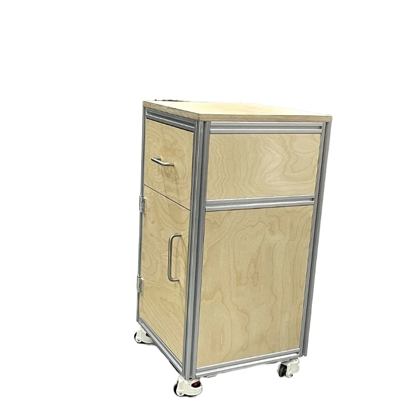 Aluminum alloy birch side cabinet with drawers storage locker workshop