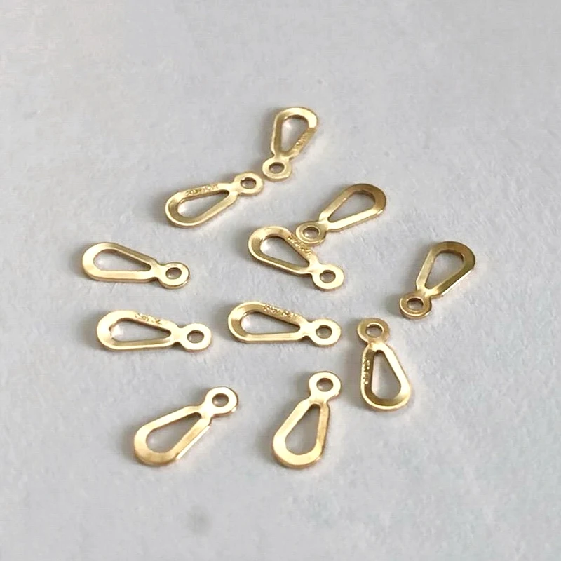14K Gold Filled Teardrop Quality Small Tag Charm Extension Chain for Jewelry Making DIY Jewelry Accessories Jewelry Findings