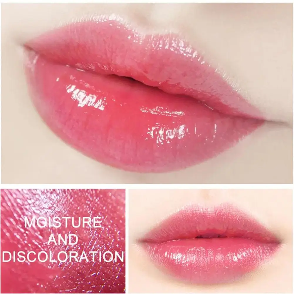 1PCS Waterproof Moisturizing Natural Aloe Essence Lip Gloss Changable Color Portable Long Lasting Nutritious Lipstick Lips Care