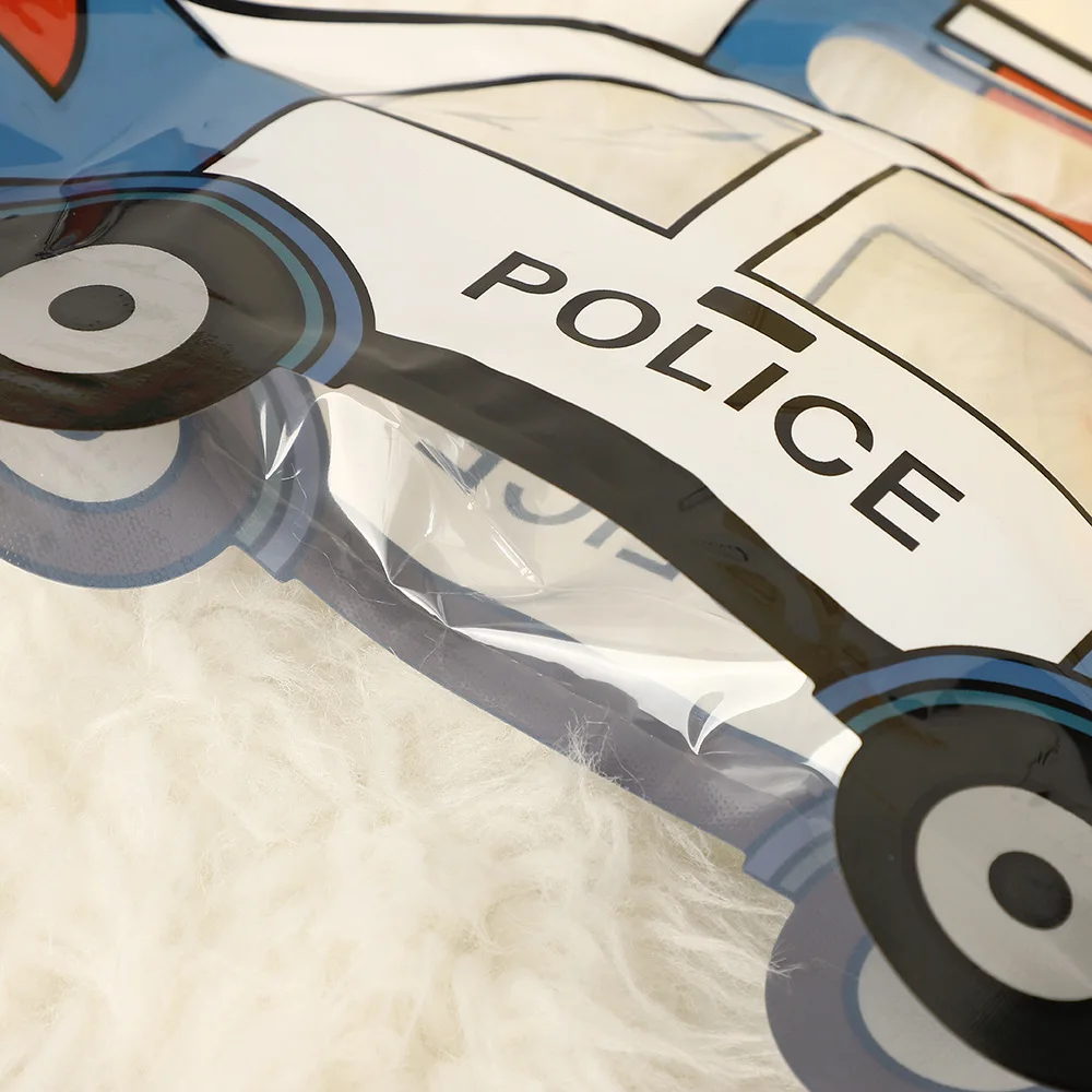 10 Stücke Cartoon Polizei Auto Dichtung Cookie Süßigkeiten Tasche Snacks Geschenkverpackung Taschen für Kinder Jungen Geburtstag Baby Shower Party Dekoration – Detail 5