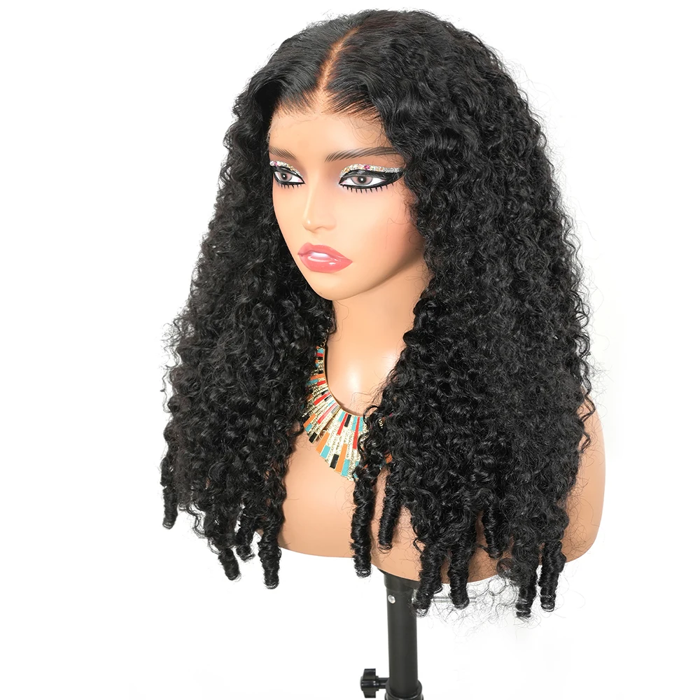Burmese Curly Lace Frontal Human Hair Wig Brazilian Burmese Curly Human Hair Wig 7x6 HD Lace Frontal Wigs For Black Women